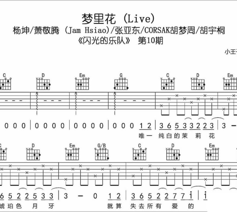 《儿时》吉他谱_阿虾