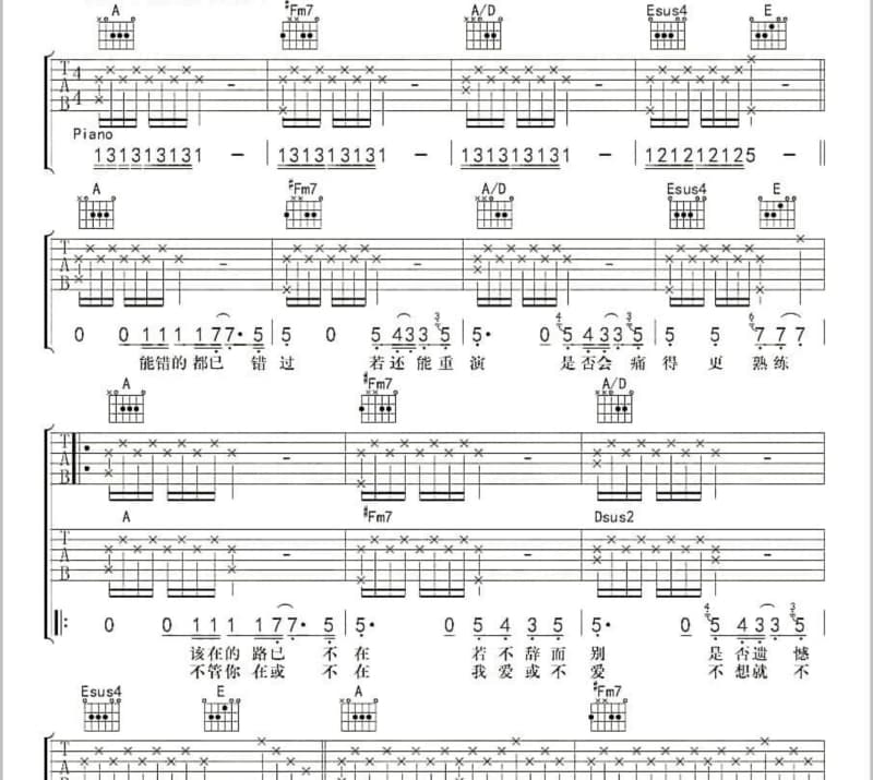 《April Encounter》吉他谱_很美味