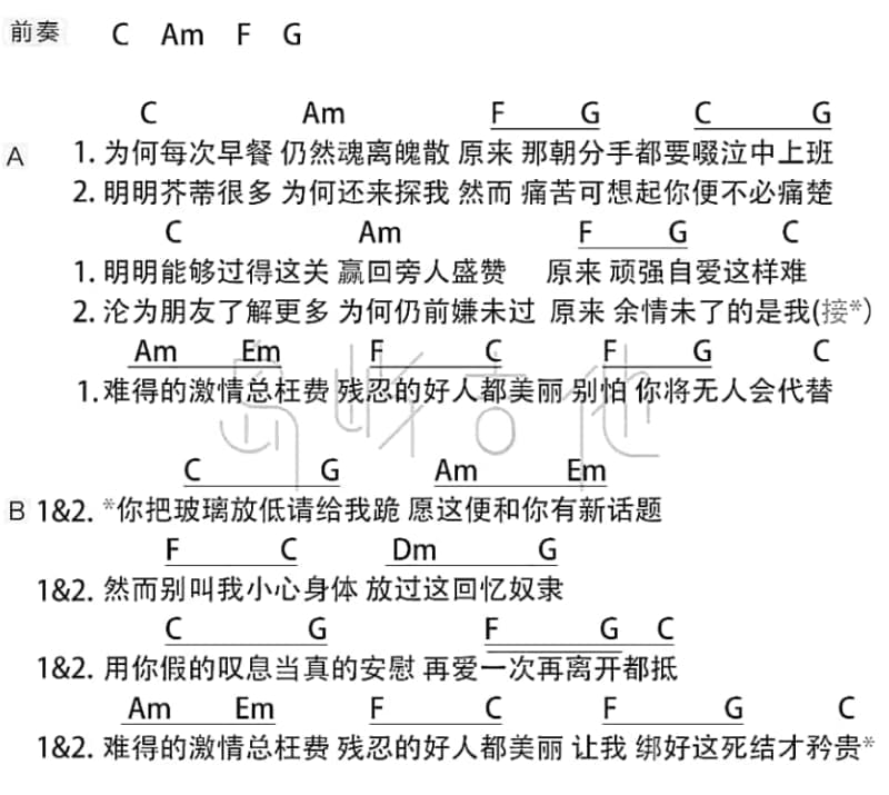 《元日》吉他谱_洪尘