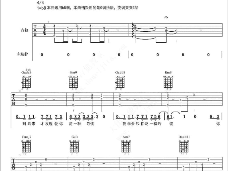 《皇帝的烦恼》吉他谱_冷漠