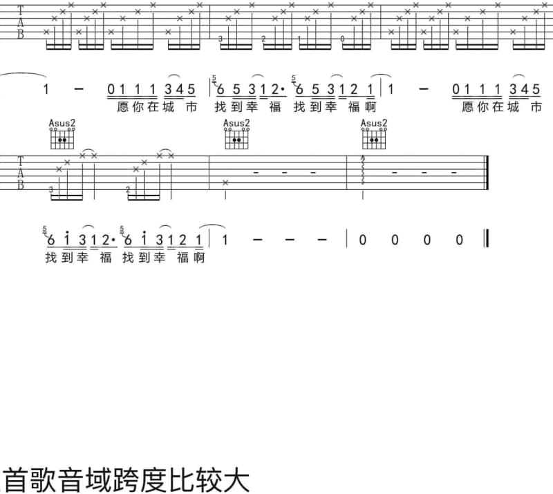 《竹鞭》吉他谱_呼斯楞