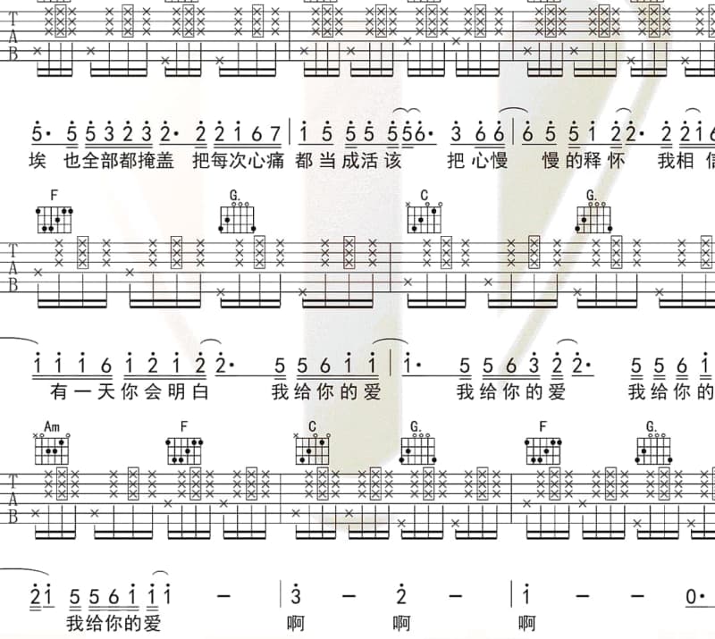 《Goodbye My Love》吉他谱_花泽冰