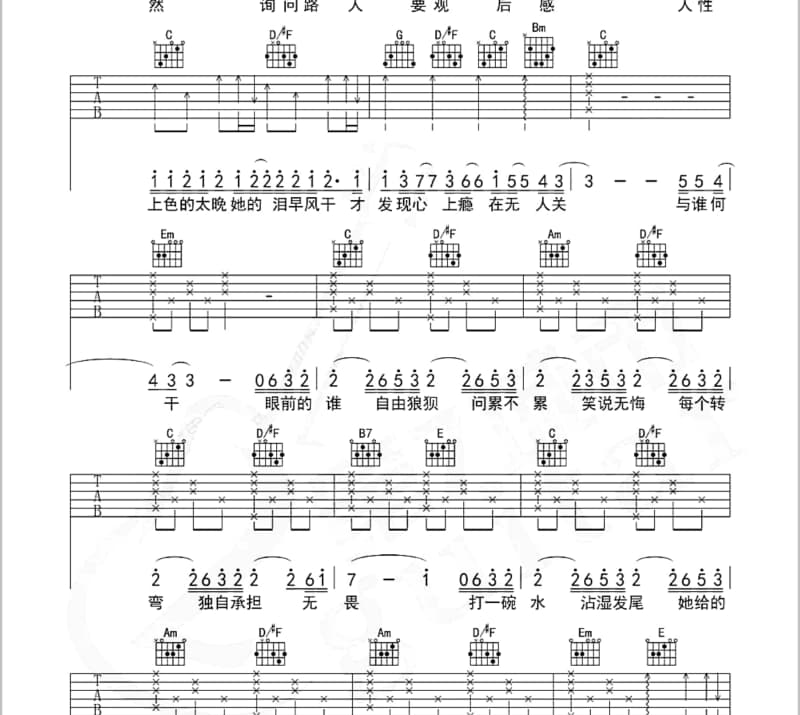 《Make It With You》吉他谱_黄翠珊