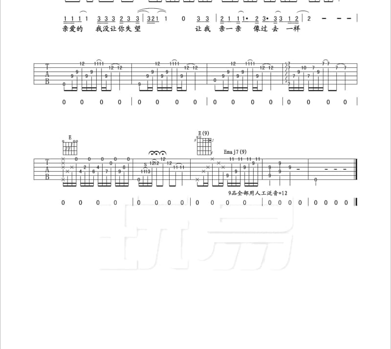 《Old Times》吉他谱_黄大炜