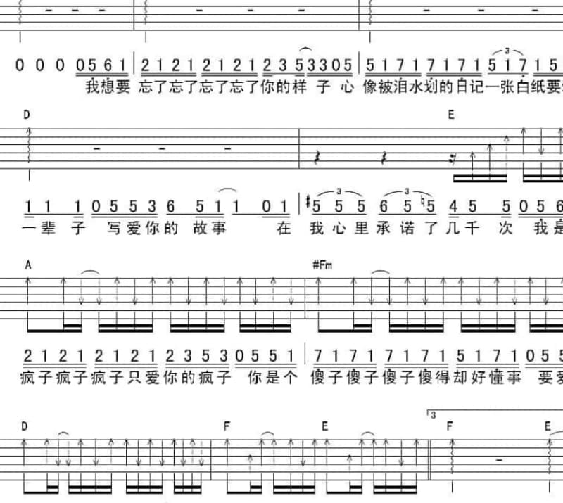 《好久不见》吉他谱_黄凯芹