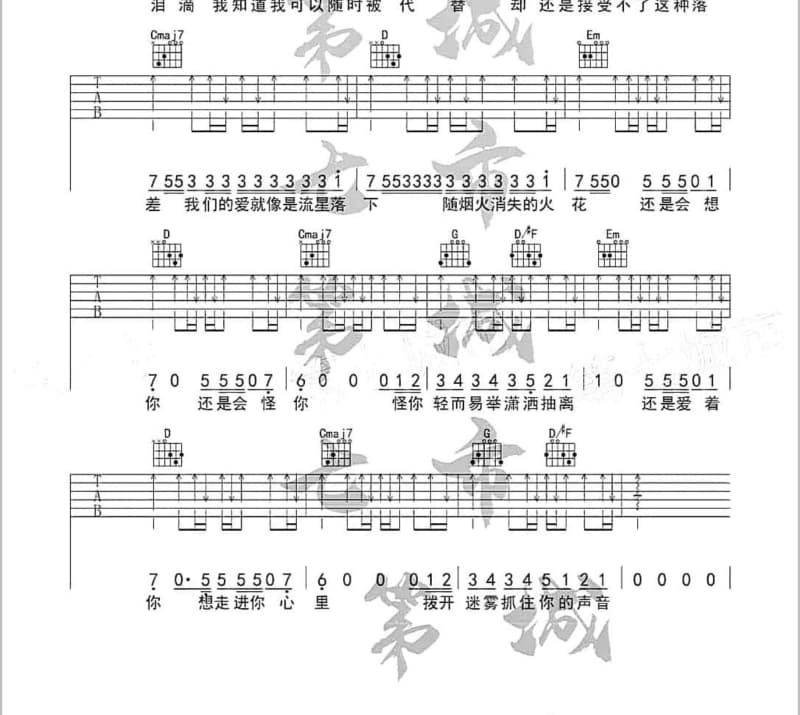 《我笑到都哭了》吉他谱_黄丽玲