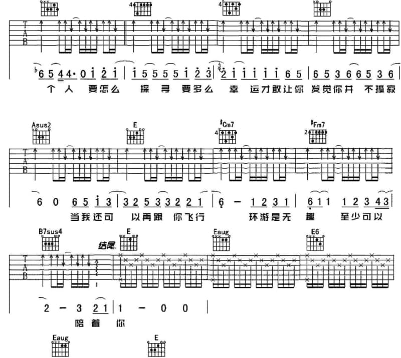 《你的爱给别人》吉他谱_黄思婷