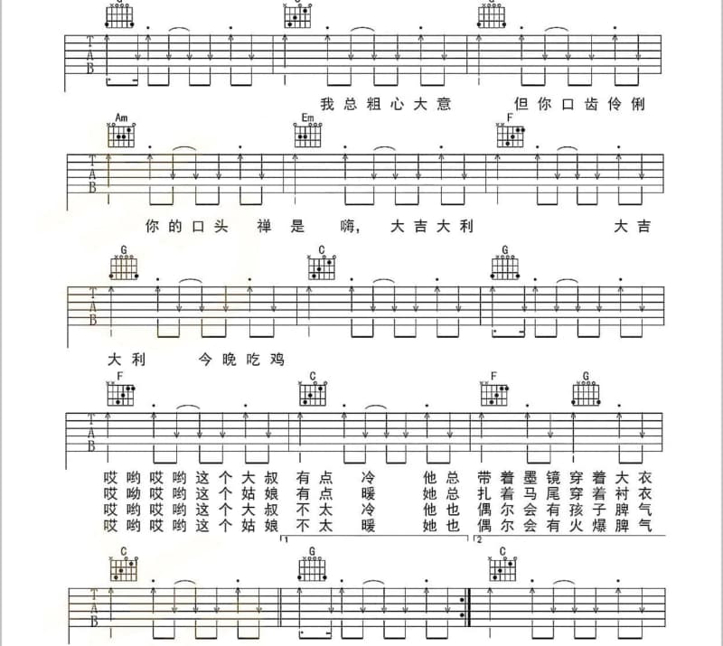 《鼓舞陕北》吉他谱_黄土谣组合
