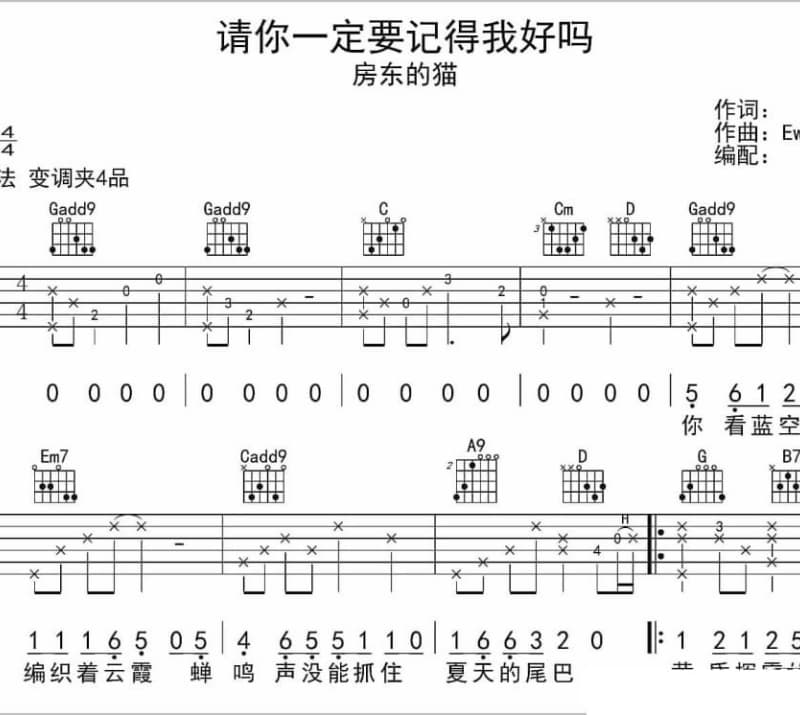 《坚持到底》吉他谱_阿杜