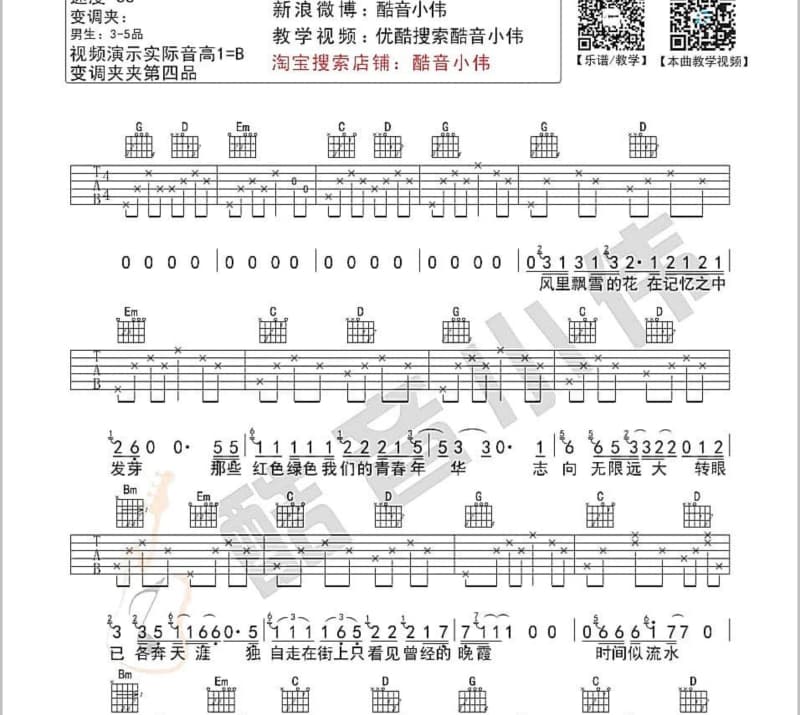 《华北电力大学校歌》吉他谱_霍勇