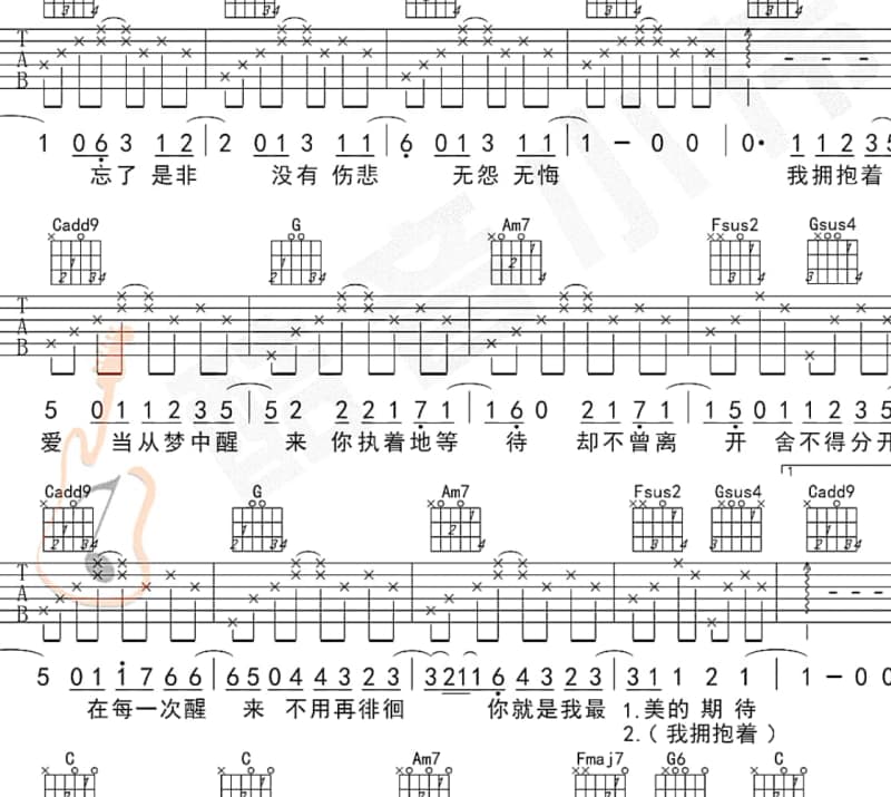 《我们总是来不及相识…》吉他谱_几米