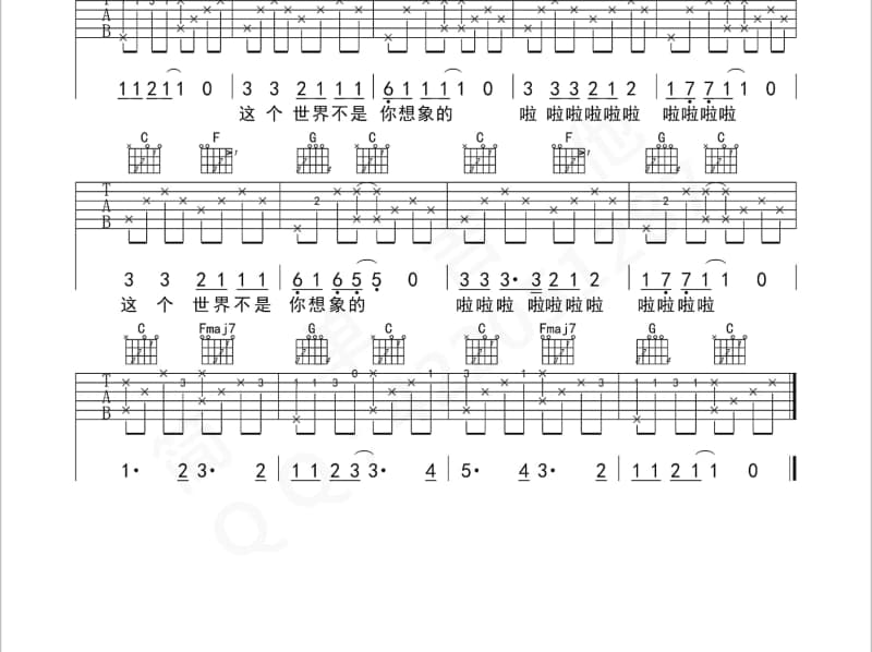 《元芳你怎么看》吉他谱_冷漠