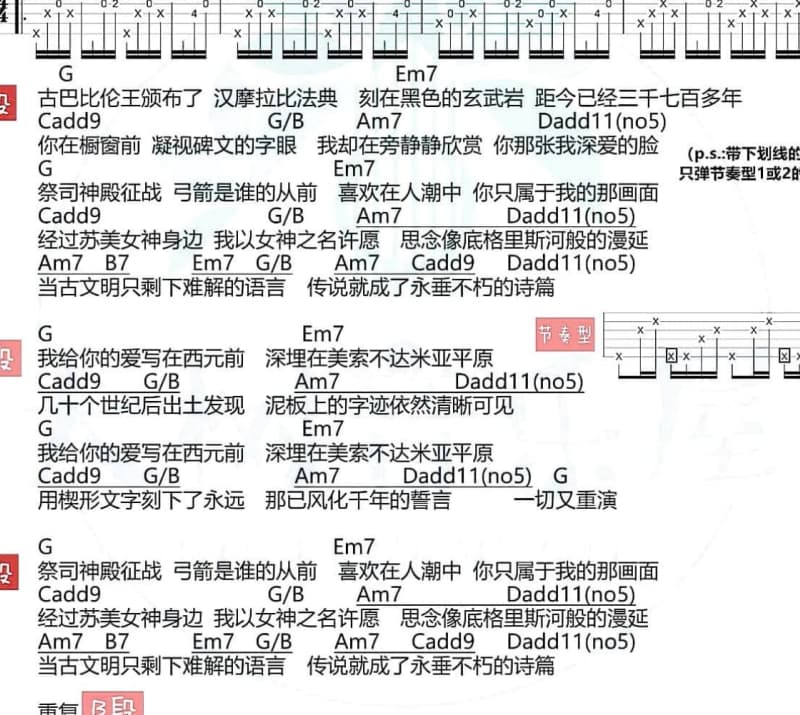 《旋转门》吉他谱_贾立怡