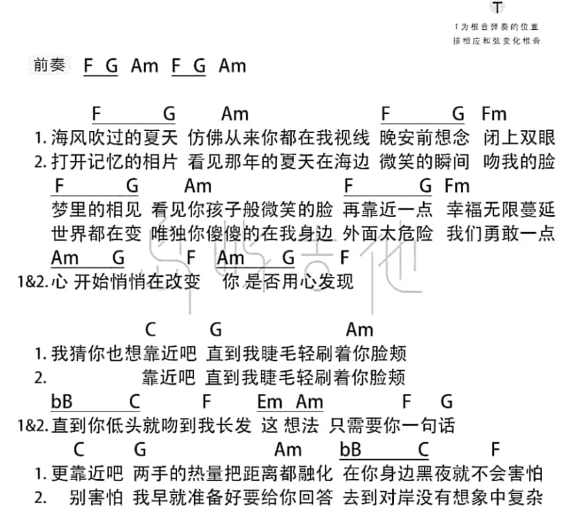 《今夜山风吹心房》吉他谱_江蕙