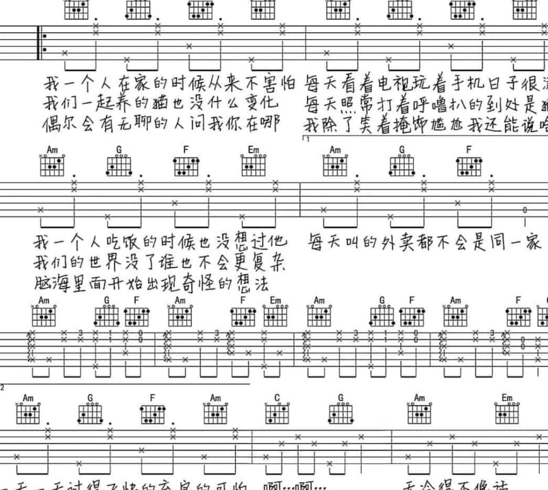 《笑看红尘梦》吉他谱_江蕙