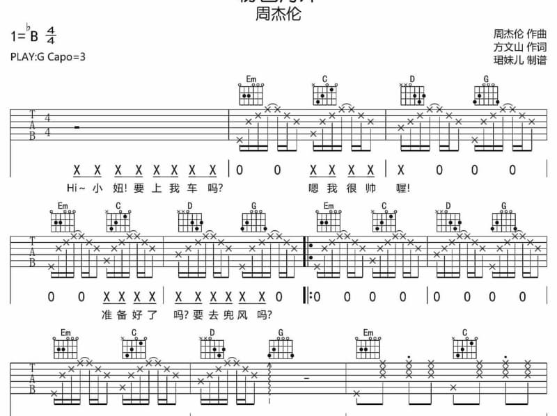 《醉红颜》吉他谱_冷漠