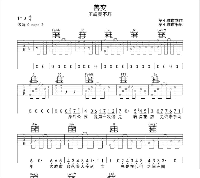 《退一步伤心》吉他谱_江美琪