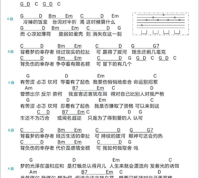 《风中的画》吉他谱_金瑞瑶