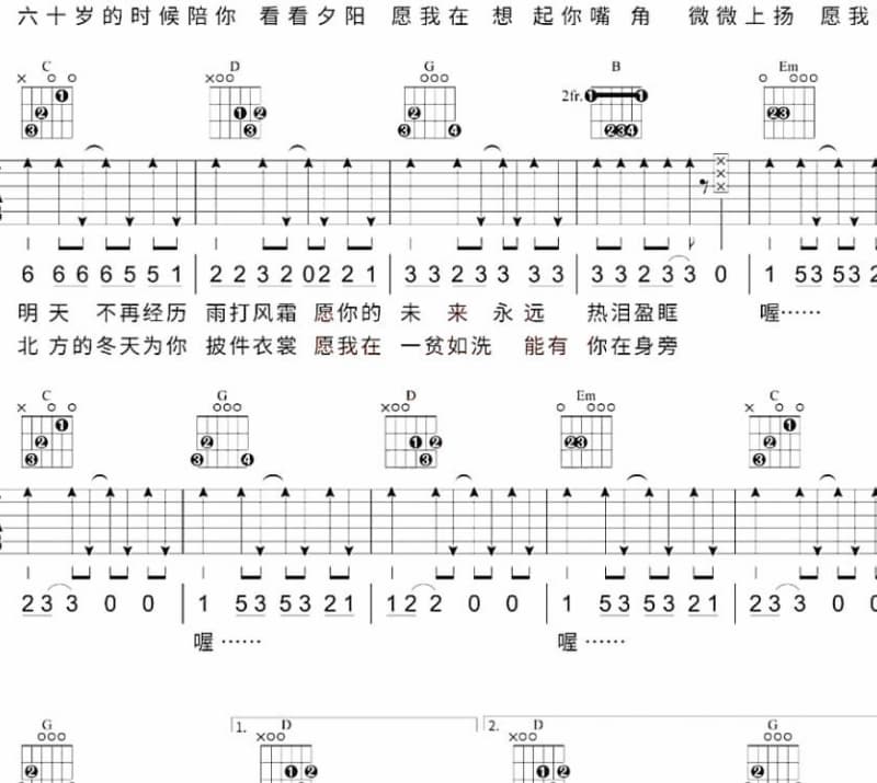 《我是真的爱你》吉他谱_阚立文/朱克