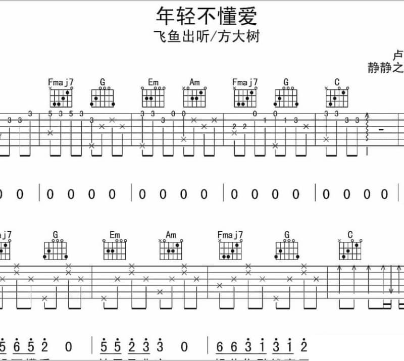 《爱的勇气》吉他谱_赖雅妍