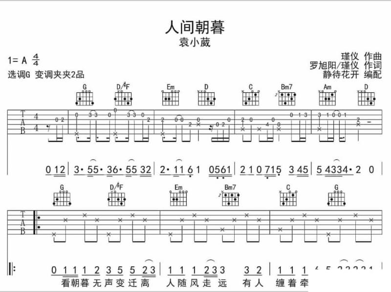 《怎么忘了》吉他谱_李朝