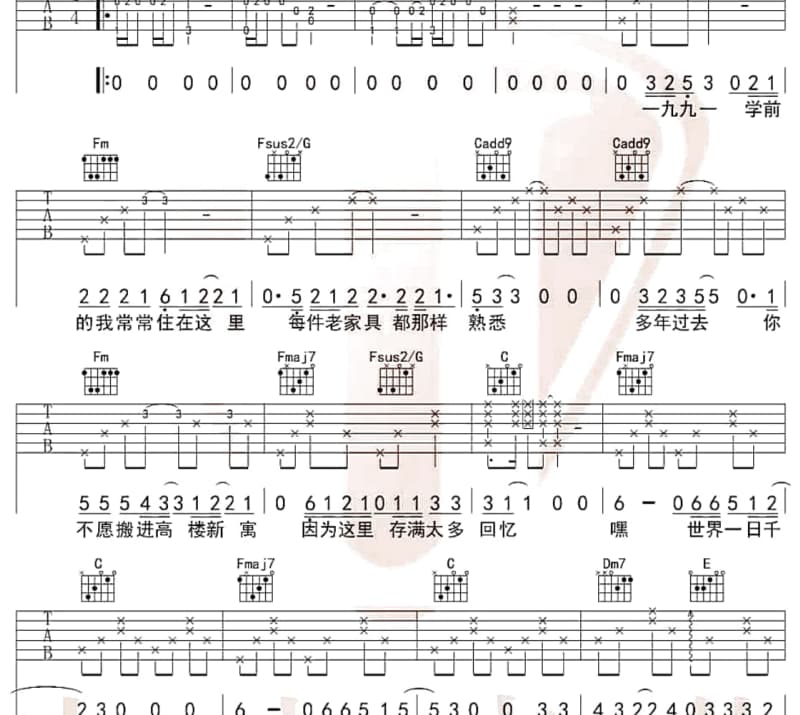 《MOON》吉他谱_棱镜乐队