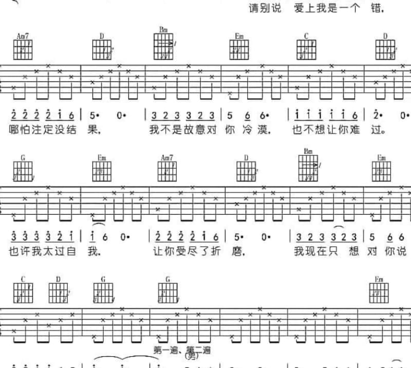 《岛屿》吉他谱_棱镜乐队