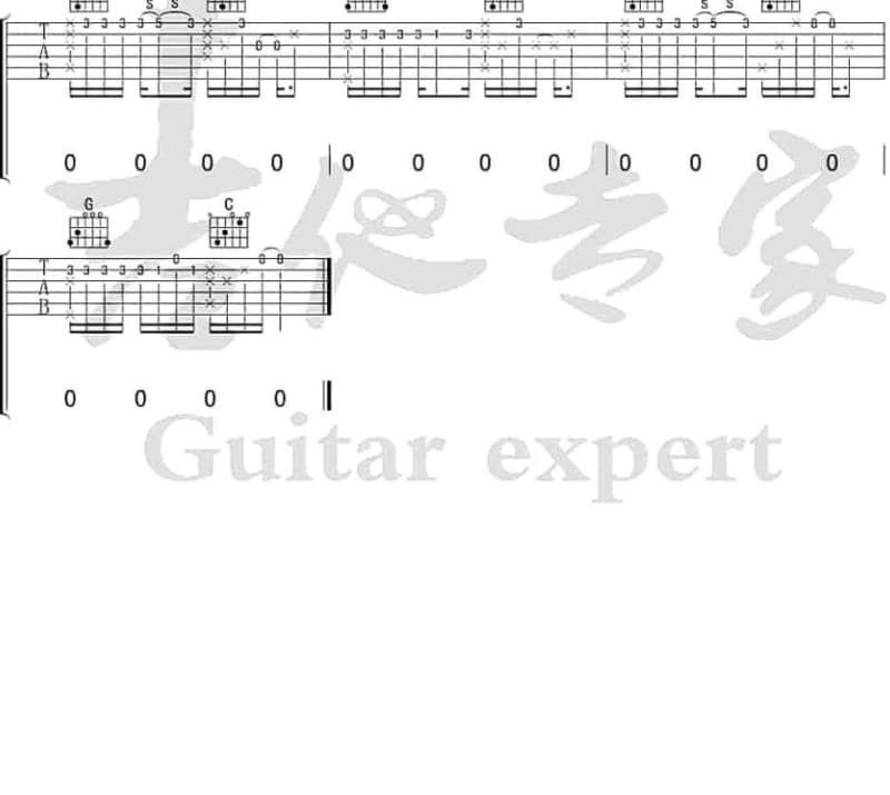 《茉莉花》吉他谱_阿里郎