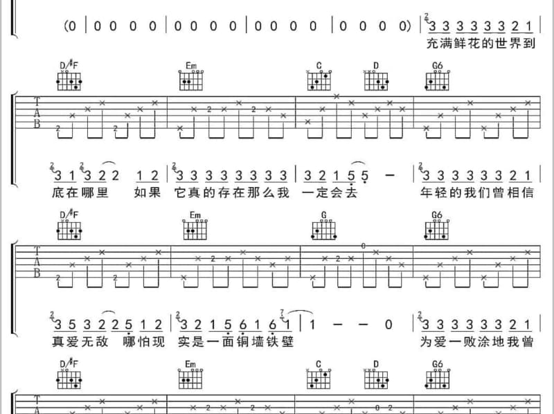 《秋思》吉他谱_李琛