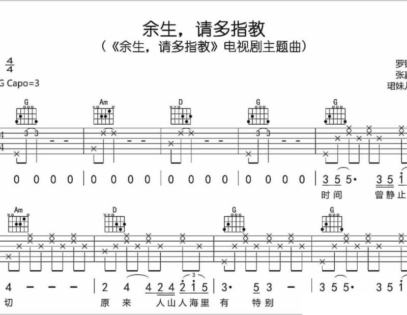 《影画》吉他谱_李嘉强