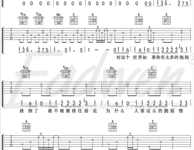 《回忆总是最甜蜜》吉他谱_李克勤
