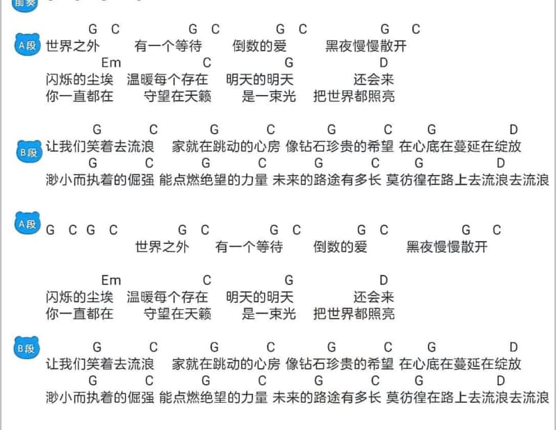 《Skylark》吉他谱_李乐诗
