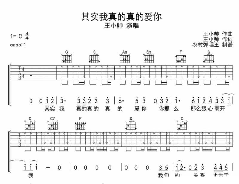 《捉依因》吉他谱_李乐诗