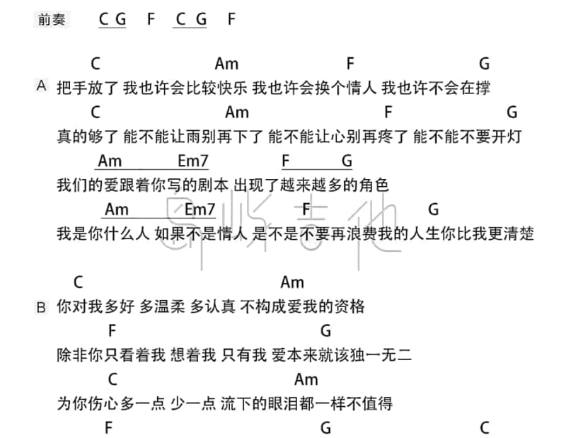 《刀马旦》吉他谱_李玟