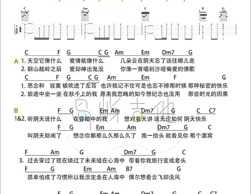 《拥你在梦里》吉他谱_李恕权