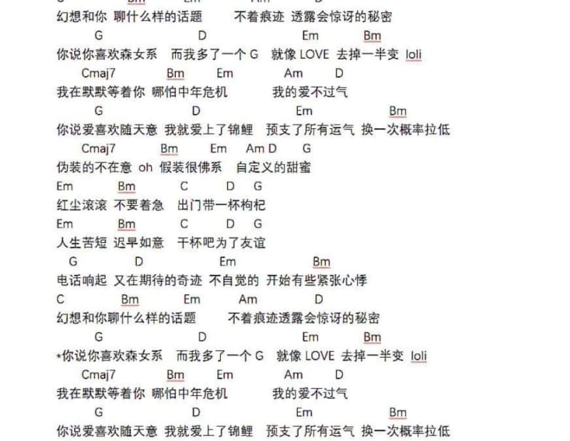 《风中的承诺》吉他谱_李翊君