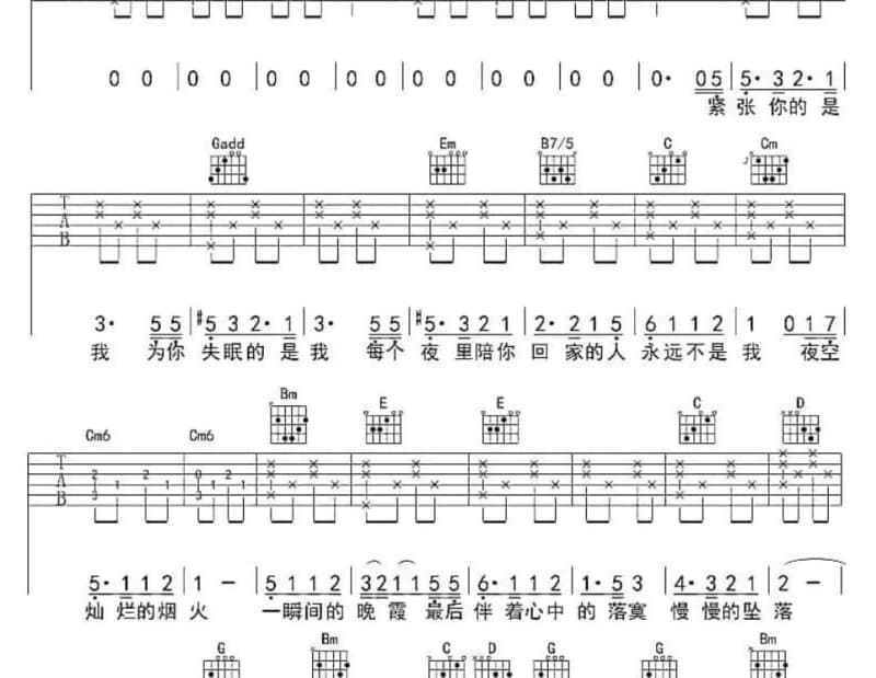 《如果你要走》吉他谱_李翊君