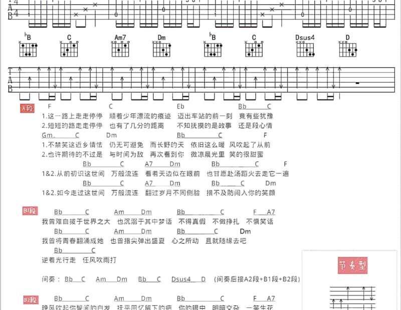 《自首》吉他谱_李翊君
