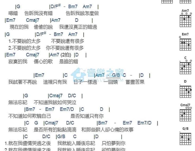 《You Are My Everything》吉他谱_李治廷