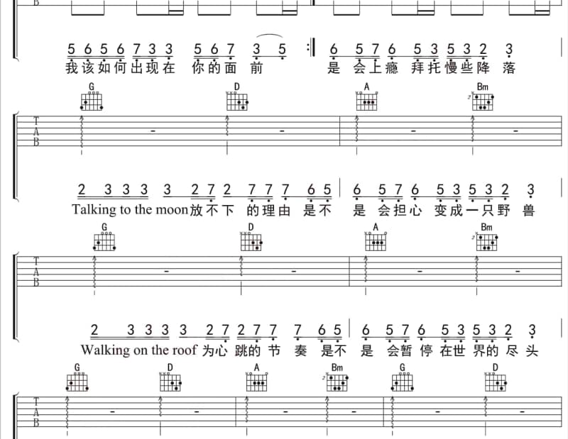 《Big Big World》吉他谱_林嘉欣