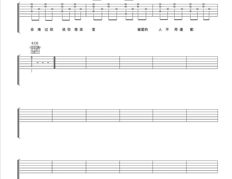 《咖啡 + 交换余生》吉他谱_林俊杰