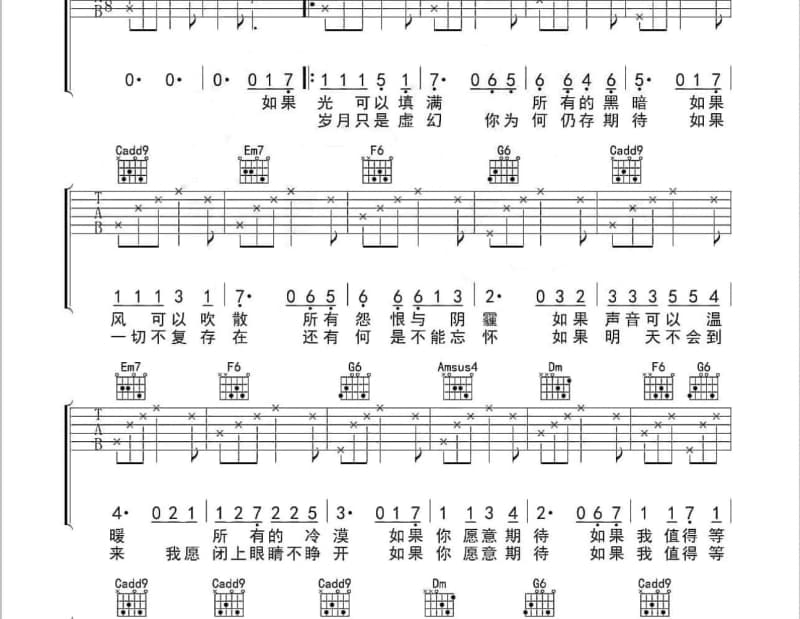 《大阪城的姑娘/LISA[新疆民谣]》吉他谱_林强