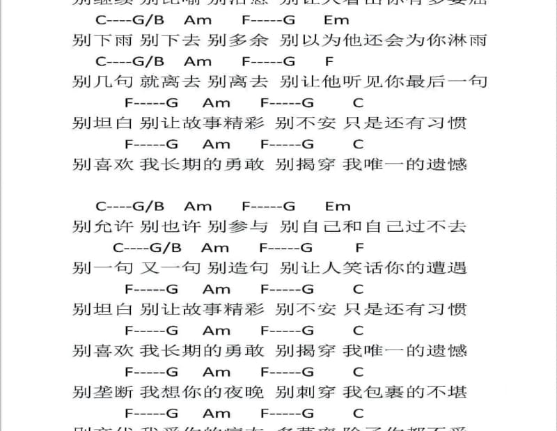 《Ain't No Sunshine》吉他谱_林宥嘉