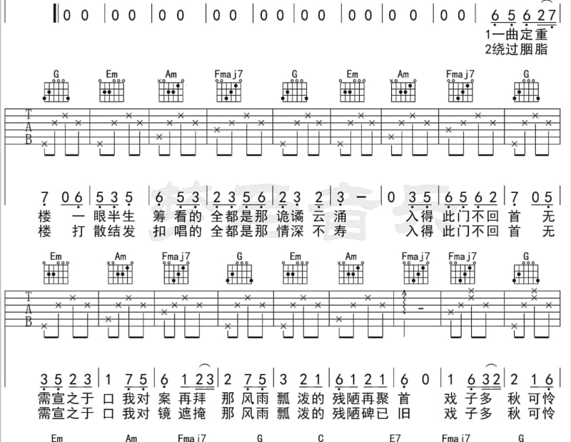 《Only You》吉他谱_林宥嘉
