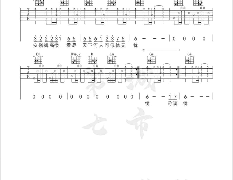 《傻子》吉他谱_林宥嘉