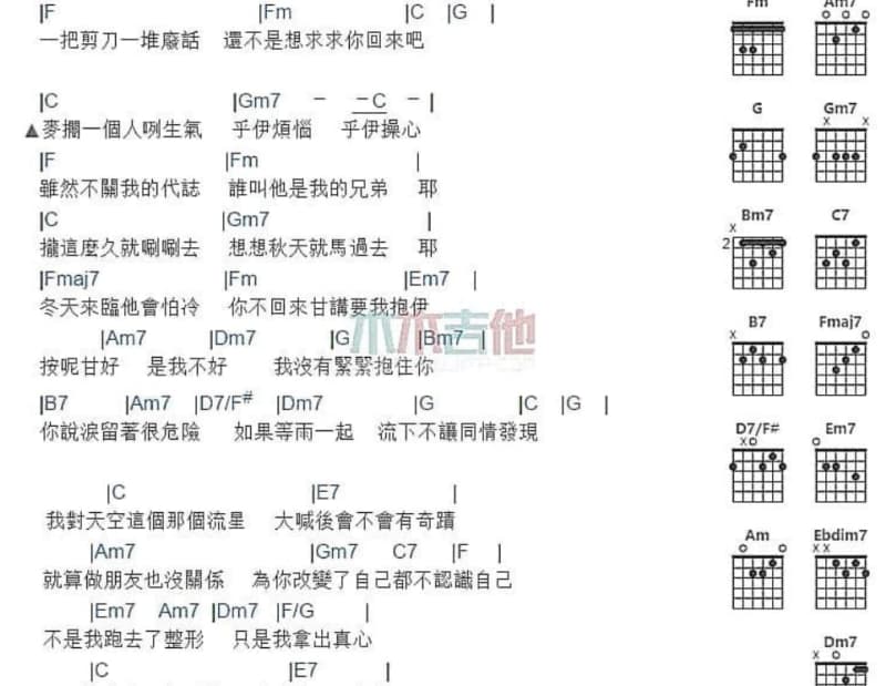 《我希望》吉他谱_林志炫