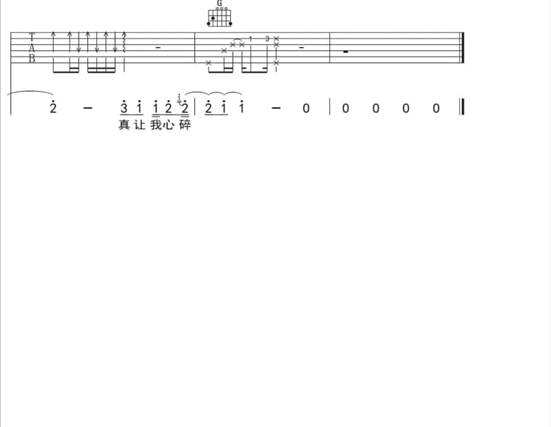 《盲爱》吉他谱_刘德华