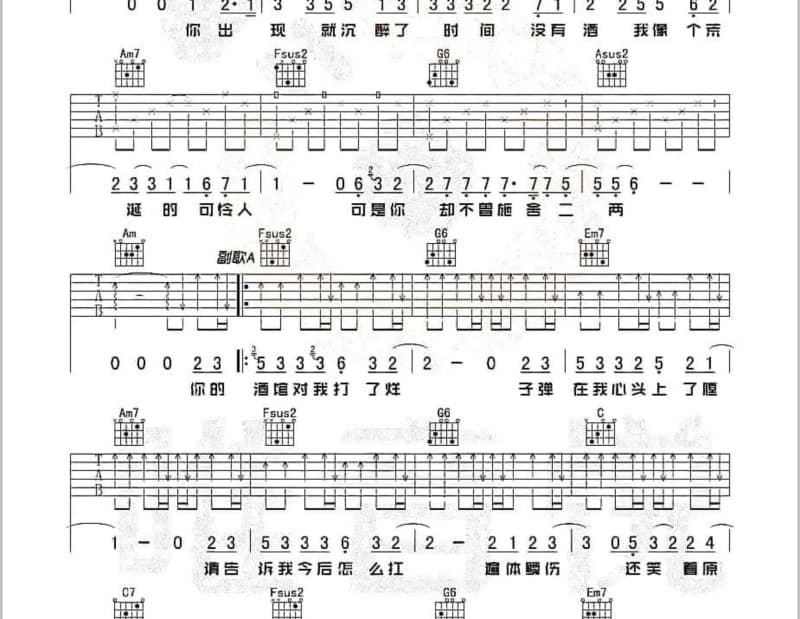 《星夜星辰》吉他谱_刘德华