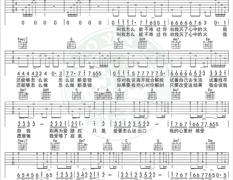 《就这样约定》吉他谱_刘文正