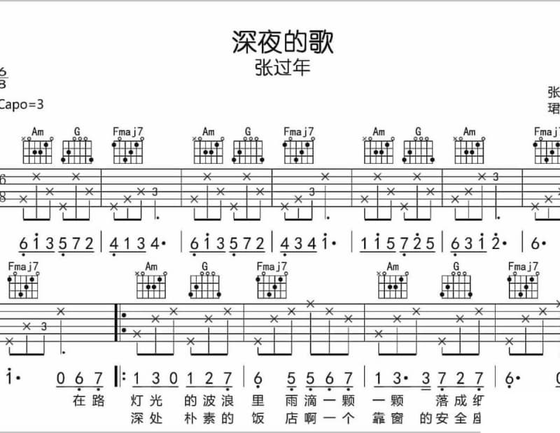 《永远着迷的爱》吉他谱_刘锡明